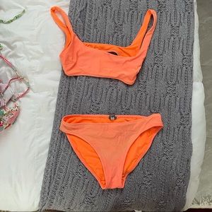 Neon Orange Aerie Bikini Set